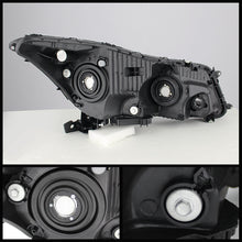 Load image into Gallery viewer, Xtune Crystal Headlights Honda Accord Sedan (08-12) Black w/ Amber Signal Lights Alternate Image