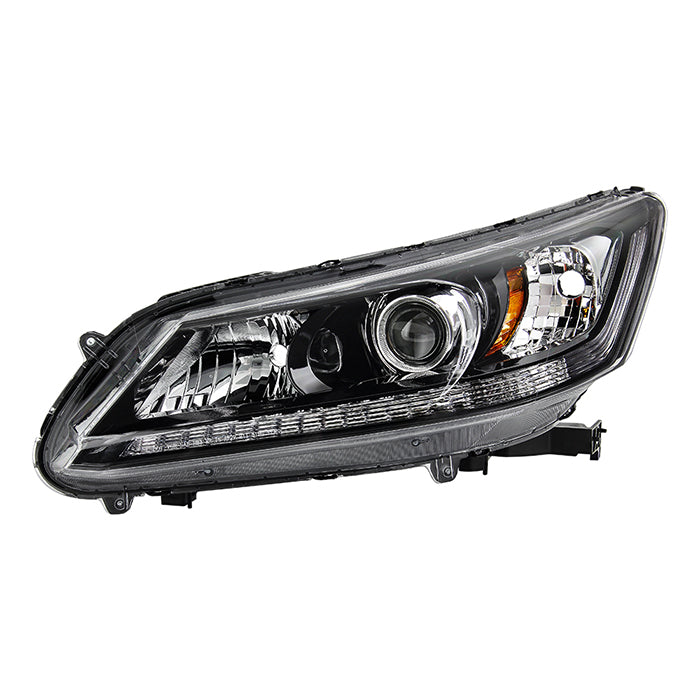 Xtune Projector Headlights Honda Accord Sedan (13-15) [OEM Style w/ DRL Lights] Black or Chrome