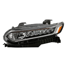 Load image into Gallery viewer, Xtune Full LED Headlights Honda Accord Sedan (18-20) [w/ LED DRL Light] Black w/ Amber Turn Signal Lights Alternate Image