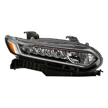 Load image into Gallery viewer, Xtune Full LED Headlights Honda Accord Sedan (18-20) [w/ LED DRL Light] Black w/ Amber Turn Signal Lights Alternate Image