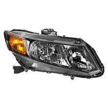 Load image into Gallery viewer, Xtune Headlights Honda Civic (12-15) [OEM Style] Black w/ Amber Turn Signal Lights - Passenger Alternate Image