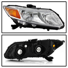 Load image into Gallery viewer, Xtune Headlights Honda Civic (12-15) [OEM Style] Black w/ Amber Turn Signal Lights - Driver Alternate Image
