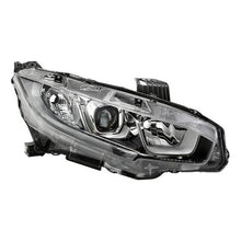 Load image into Gallery viewer, Xtune Projector Headlights Honda Civic (16-18) [Halogen Models - w/ LED DRL Light Bars] Chrome - Passenger Alternate Image