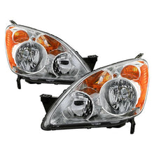 Load image into Gallery viewer, Xtune Headlights Honda CR-V (05-06) [Halogen Models Only] Chrome or Black w/ Amber Turn Signal Lights Alternate Image