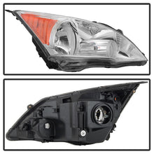 Load image into Gallery viewer, Xtune Headlights Honda CRV (07-11) [Halogen Model Only] Chrome w/ Amber Turn Signal Lights - Driver Alternate Image