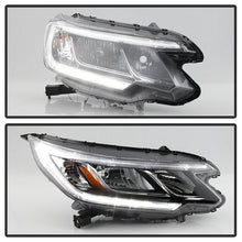 Load image into Gallery viewer, Xtune Headlights Honda CRV (15-16) [Halogen Only w/ DRL LED] Chrome w/ Amber Turn Signal Lights Alternate Image