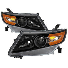 Load image into Gallery viewer, Xtune Headlights Honda Odyssey (11-15) [OEM Style - Halogen Models Only] Black or Chrome w/ Amber Turn Signal Lights - Black Alternate Image