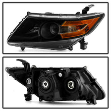 Load image into Gallery viewer, Xtune Headlights Honda Odyssey (11-15) [OEM Style - Halogen Models Only] Black or Chrome w/ Amber Turn Signal Lights - Black Alternate Image