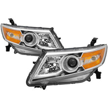 Load image into Gallery viewer, Xtune Headlights Honda Odyssey (11-15) [OEM Style - Halogen Models Only] Black or Chrome w/ Amber Turn Signal Lights - Chrome Alternate Image