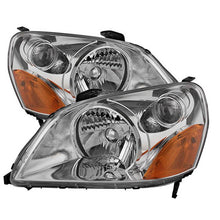 Load image into Gallery viewer, Xtune Crystal Headlights Honda Pilot (03-05) Black or Chrome w/ Amber Turn Signal Lights - Chrome Alternate Image