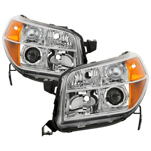 Xtune Projector Headlights Honda Pilot (06-08) [OEM Style] Chrome w/ Amber Turn Signal Lights