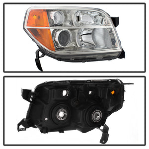 Xtune Projector Headlights Honda Pilot (06-08) [OEM Style] Chrome w/ Amber Turn Signal Lights