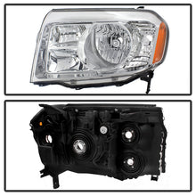 Load image into Gallery viewer, Xtune Headlights Honda Pilot (09-11) [OEM Style] Chrome w/ Amber Turn Signal Lights Alternate Image