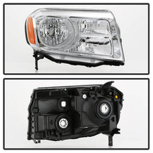 Load image into Gallery viewer, Xtune Headlights Honda Pilot (12-15 ) [Halogen Only / OEM Style] Chrome w/ Amber Turn Signal Lights - Driver Alternate Image