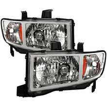 Load image into Gallery viewer, Xtune Crystal Headlights Honda Ridgeline (06-13) Black or Chrome w/ Amber Turn Signal Lights - Chrome Alternate Image