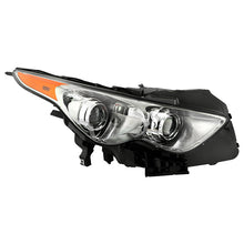 Load image into Gallery viewer, Xtune Projector Headlights Infiniti FX37/FX35/FX50/QX70 (09-17) [HID w/o AFS Models] Chrome w/ Amber Turn Signal Lights - Passenger Alternate Image