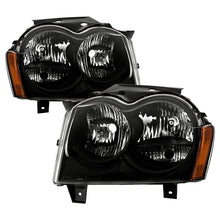 Load image into Gallery viewer, Xtune Crystal Headlights Jeep Grand Cherokee (05-07) Black or Chrome w/ Amber Corner Lights Alternate Image