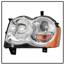 Load image into Gallery viewer, Xtune Headlights Jeep Grand Cherokee (08-10) [Halogen Model - OEM Style] Black or Chrome w/ Amber Corner Lights - Black Alternate Image