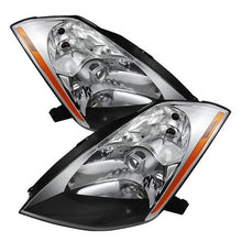Load image into Gallery viewer, Xtune Crystal Headlights Nissan 350Z (03-05) [Xenon/HID Model Only] Chrome or Black w/ Amber Turn Signal Lights - Chrome Alternate Image