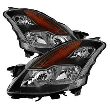Load image into Gallery viewer, Xtune Headlights Nissan Altima Coupe (08-09) [OEM Styles] Chrome or Black w/ Amber Turn Signal Lights - Black Alternate Image
