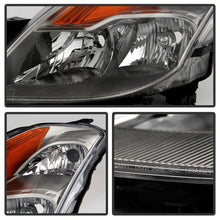 Load image into Gallery viewer, Xtune Headlights Nissan Altima Coupe (08-09) [OEM Styles] Chrome or Black w/ Amber Turn Signal Lights - Black Alternate Image