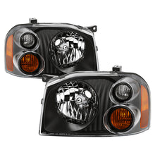 Load image into Gallery viewer, Xtune Headlights Nissan Frontier (01-04) [OEM Styles] Chrome or Black w/ Amber Turn Signal Lights - Black Alternate Image