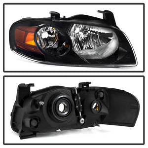 Xtune Headlights Nissan Sentra (04-06) [OEM Style] Black w/ Amber Turn Signal Light