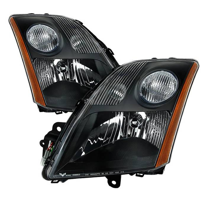 Xtune Headlights Nissan Sentra 2.0L/2.5L (07-09) [OEM Style] Black w/ Amber Turn Signal Light