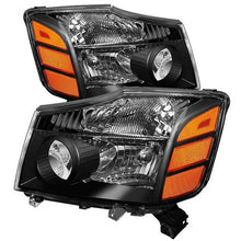 Load image into Gallery viewer, Xtune Crystal Headlights Nissan Titan (04-07) [OE Style] Black / Black Smoked / Smoked - Black Alternate Image
