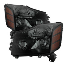 Load image into Gallery viewer, Xtune Crystal Headlights Nissan Armada (04-07) [OE Style] Black / Black Smoked / Smoked - Black Smoked Alternate Image