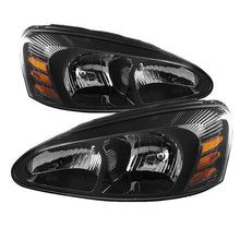 Load image into Gallery viewer, Xtune Crystal Headlights Pontiac Grand Prix (04-08) [OEM Style] Black or Chrome w/ Amber Turn Signal Lights - Black Alternate Image