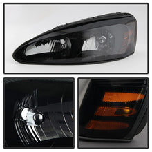 Load image into Gallery viewer, Xtune Crystal Headlights Pontiac Grand Prix (04-08) [OEM Style] Black or Chrome w/ Amber Turn Signal Lights - Black Alternate Image