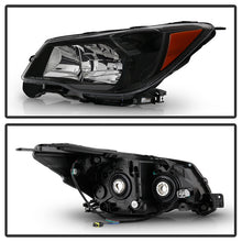 Load image into Gallery viewer, Xtune Headlights Subaru Forester (14-16) [OEM Style - Halogen Only] Black w/ Amber Turn Signal Lights - Default Title Alternate Image