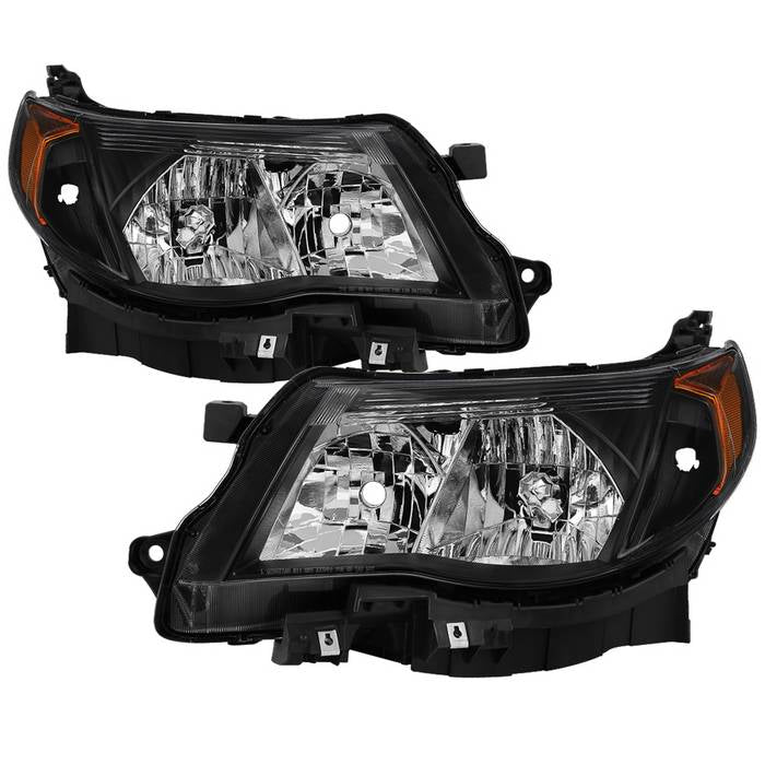 Xtune Headlights Subaru Forester (09-13) [OEM Style - Halogen Only] Black