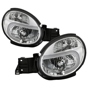 Xtune Headlights Subaru WRX (03-04) [Light Tube DRL] Black or Chrome w/ Amber Turn Signal Lights