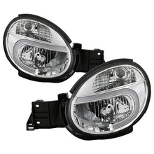 Load image into Gallery viewer, Xtune Headlights Subaru Outback Sport (03-04) [Light Tube DRL] Black or Chrome w/ Amber Turn Signal Lights - Chrome Alternate Image