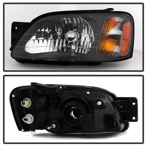 Xtune Headlights Subaru Baja (03-06) [OEM Style] Black w/ Amber Turn Signal Lights