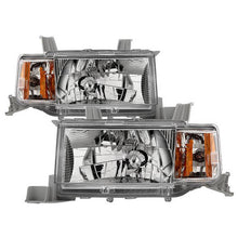 Load image into Gallery viewer, Xtune Crystal Headlights Scion xB (04-06) [OEM Style] Black or Chrome w/ Amber Turn Signal Lights - Chrome Alternate Image