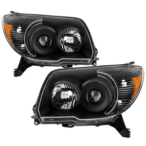 Xtune Crystal Headlights Toyota 4Runner (06-09) [OEM Style - Halogen Only] Black or Black Smoked w/ Amber Turn Signal Lights