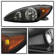 Load image into Gallery viewer, Xtune Headlights Toyota Camry (02-04) [OEM Style - Halogen Only] Black w/ Amber Turn Signal Lights - Default Title Alternate Image