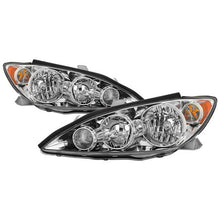 Load image into Gallery viewer, Xtune Headlights Toyota Camry USDM (05-06) [OEM Style - Halogen Only] Chrome w/ Amber Turn Signal Lights - Default Title Alternate Image
