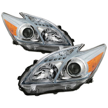 Load image into Gallery viewer, Xtune Headlights Toyota Prius (10-11) [OEM Style] Black or Chrome w/ Amber Turn Signal Light - Chrome Alternate Image