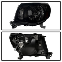 Load image into Gallery viewer, Xtune Crystal Headlights Toyota Tacoma (05-11) Black / Black Smoked w/ Amber Turn Signal Lights - Black Alternate Image