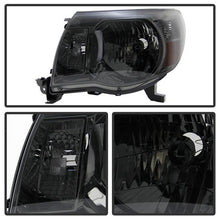 Load image into Gallery viewer, Xtune Crystal Headlights Toyota Tacoma (05-11) Black / Black Smoked w/ Amber Turn Signal Lights - Black Alternate Image