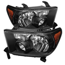 Load image into Gallery viewer, Xtune Headlights Toyota Sequoia (08-13) [OEM Style] Black / Black Smoked / Smoke w/ Amber Turn Signal Lights Alternate Image