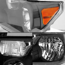 Load image into Gallery viewer, Xtune Headlights Toyota Tundra (07-13) [OEM Style] Black / Black Smoked / Smoke w/ Amber Turn Signal Lights Alternate Image