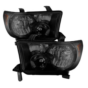 Xtune Headlights Toyota Sequoia (08-13) [OEM Style] Black / Black Smoked / Smoke w/ Amber Turn Signal Lights