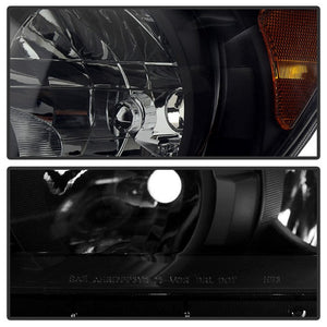 Xtune Headlights Toyota Tundra (07-13) [OEM Style] Black / Black Smoked / Smoke w/ Amber Turn Signal Lights