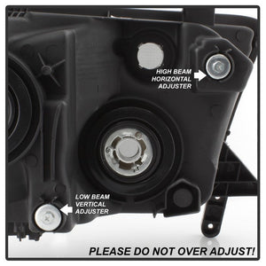 Xtune Headlights Toyota Tundra (07-13) [OEM Style] Black / Black Smoked / Smoke w/ Amber Turn Signal Lights