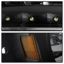 Load image into Gallery viewer, Xtune Crystal Headlights Toyota Tacoma (01-04) [1 Piece] Black or Chrome Trim Corner w/ Amber Turn Signal Lights - Black / Black Alternate Image